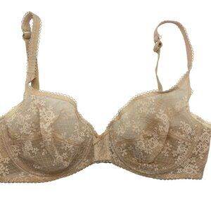 Berlei Beige Lace Underwire Bra Size 40B